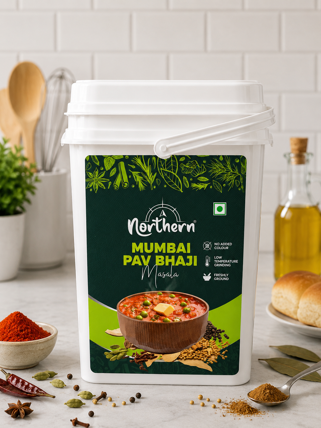 Mumbai Pav Bhaji Masala, 500G Bucket